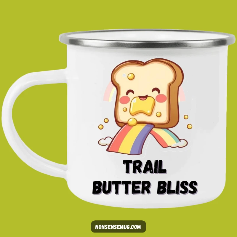 Funny Toast Rainbow Camping Mug: Sip Your Adventure with Cheer!