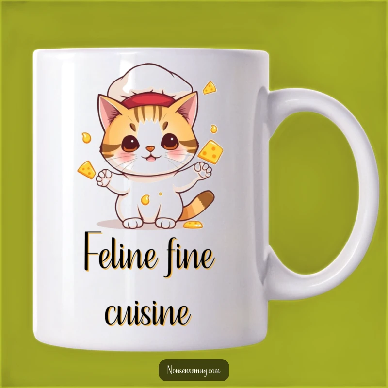 Funny Juggling Cat Chef Mug: Hilarious Kitchen Chaos Gift for Cat Lovers