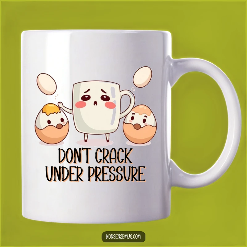 Funny Bewildered Mug - Hilarious Juggling Eggs Gift for Coffee Lovers