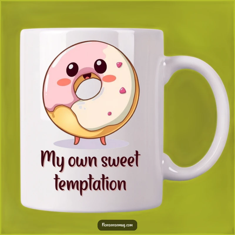 Funny Donut Stealing Bite Mug - Hilarious Foodie Gift for Coffee Lovers