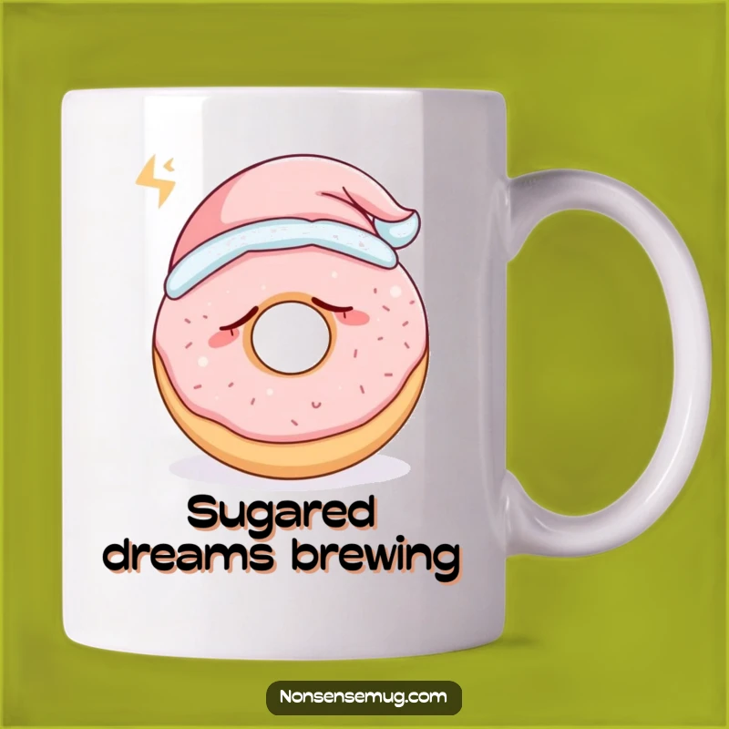 Funny Sleepy Donut Snoring Mug - Adorable Nightcap Pastry Gift