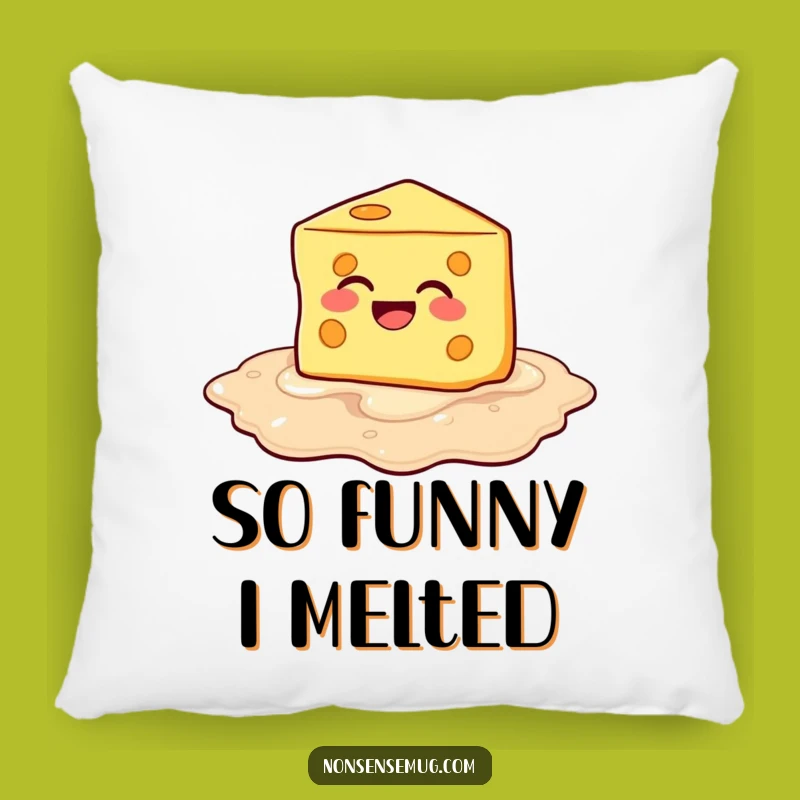 Funny Melting Cheese Pillow: Cozy Comfort with Hilarious, Cheesy Humor