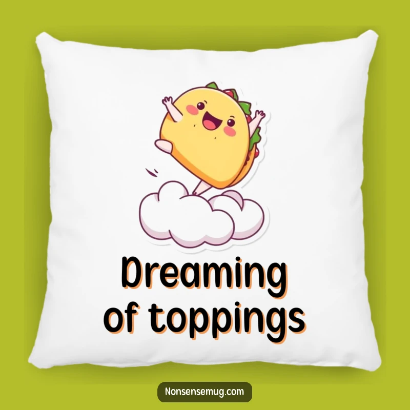 Funny Taco Backflip Pillow - Comfy and Hilarious Decor Gift