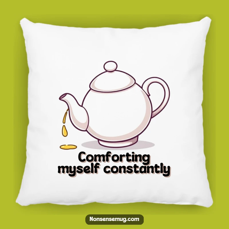 Funny Teapot Loop Pillow - Cozy Comfort with a Side of Humor