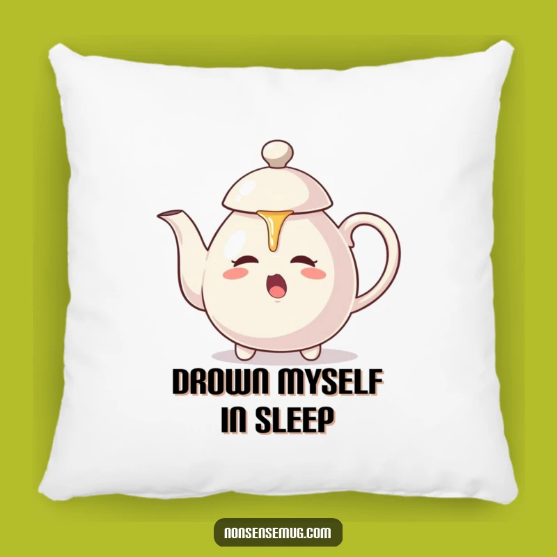 Funny Teapot Self-Pour Pillow: Aggressive Pouring Action, Comfy Humor Gift