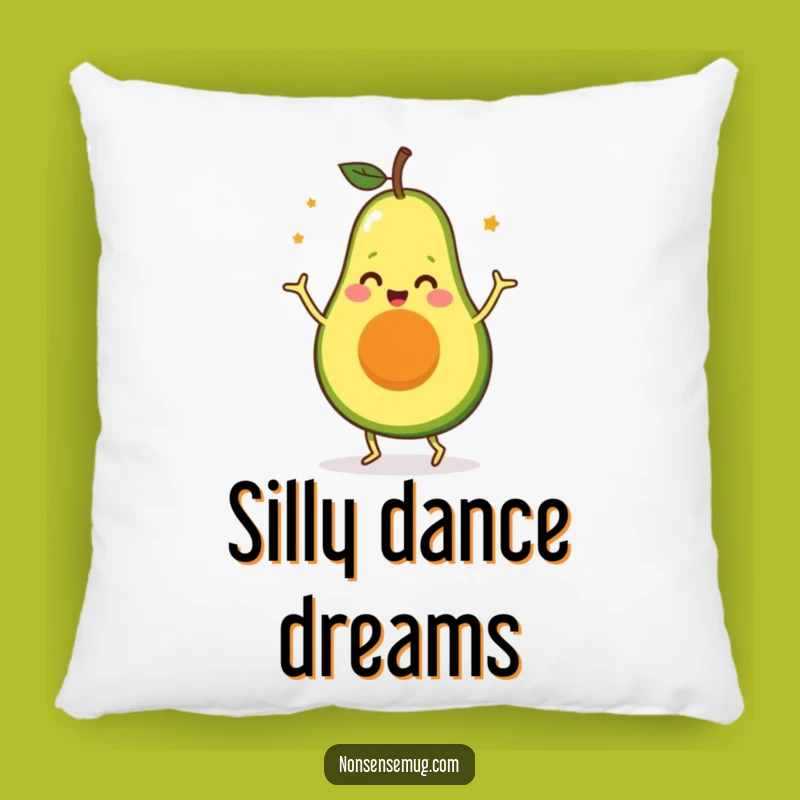 Funny Happy Avocado Dance Pillow: Snuggle Up with This Hilarious Cushion