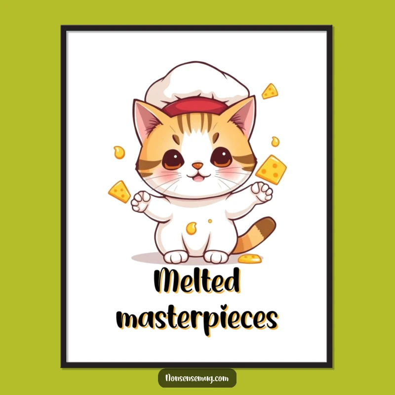 Funny Cat Chef Digital Art: Instant Kitchen Chaos & Feline Fun