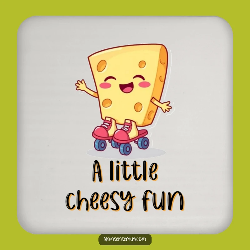 Funny Giggling Cheese Coaster - Hilarious Protection for Your Table