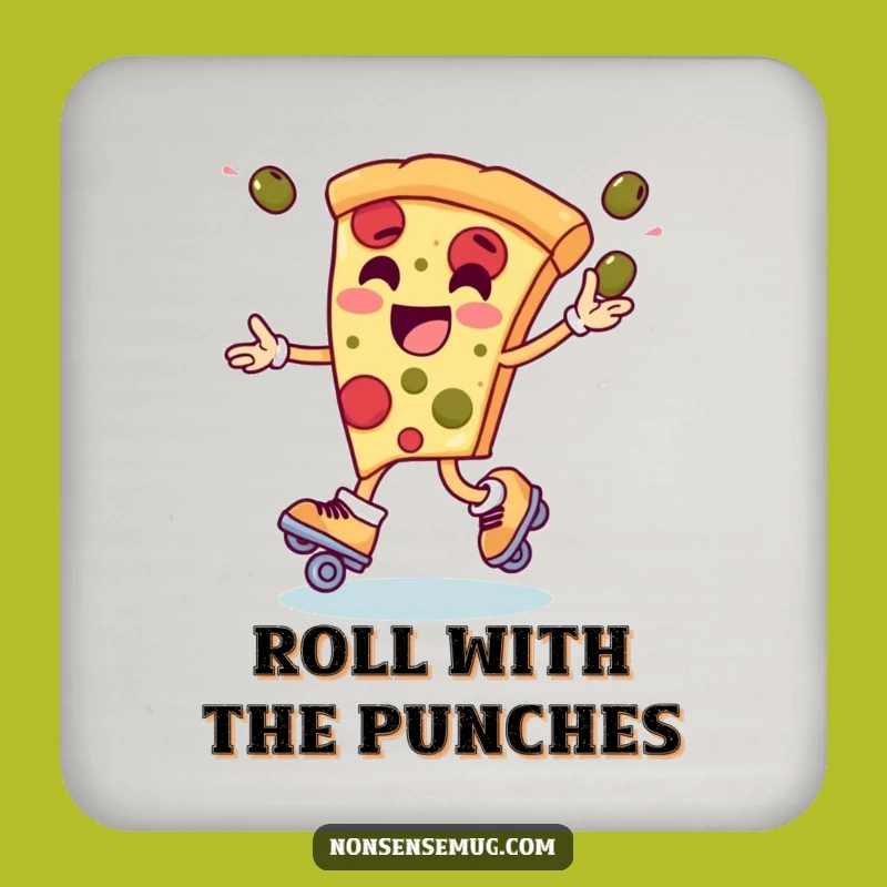 Funny Pizza Skate Coaster - Protect Your Table!