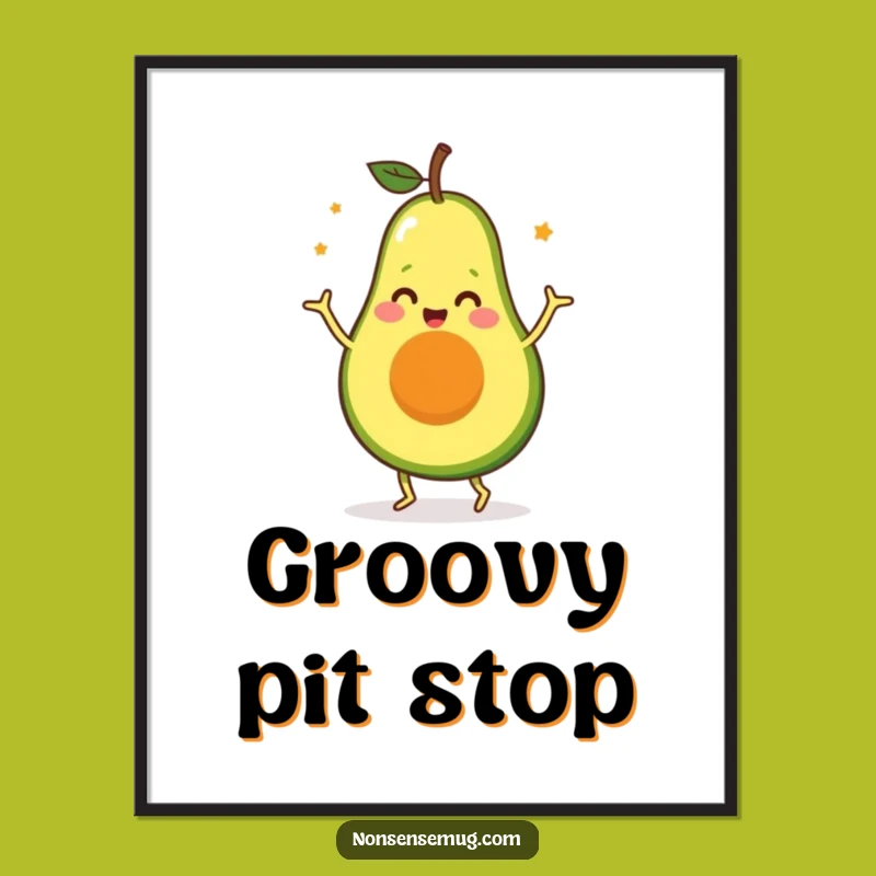 Funny Avocado Dance Poster: Brighten Your Walls with This Hilarious Wall Art