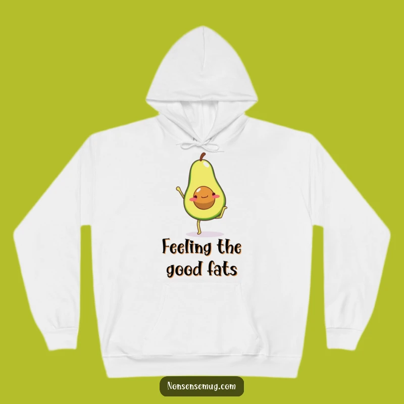 Cozy Funny Avocado Handstand Hoodie - Workout Warmth!