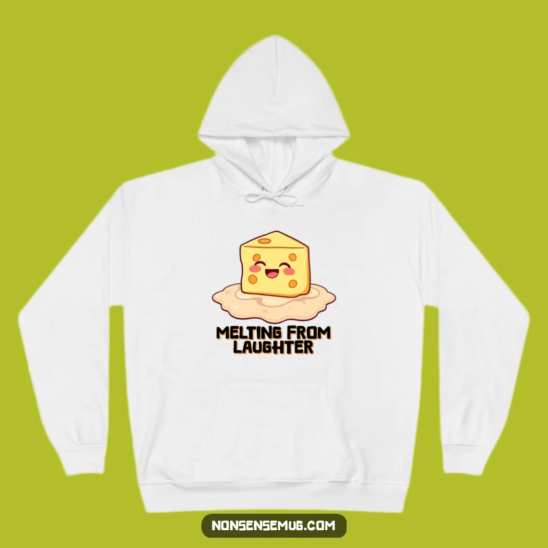Funny Melting Cheese Hoodie: Cozy Up with Hilarious, Cheesy Comfort