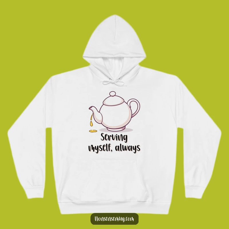 Cozy Funny Teapot Hoodie - Embrace the Absurdity of Tea Time