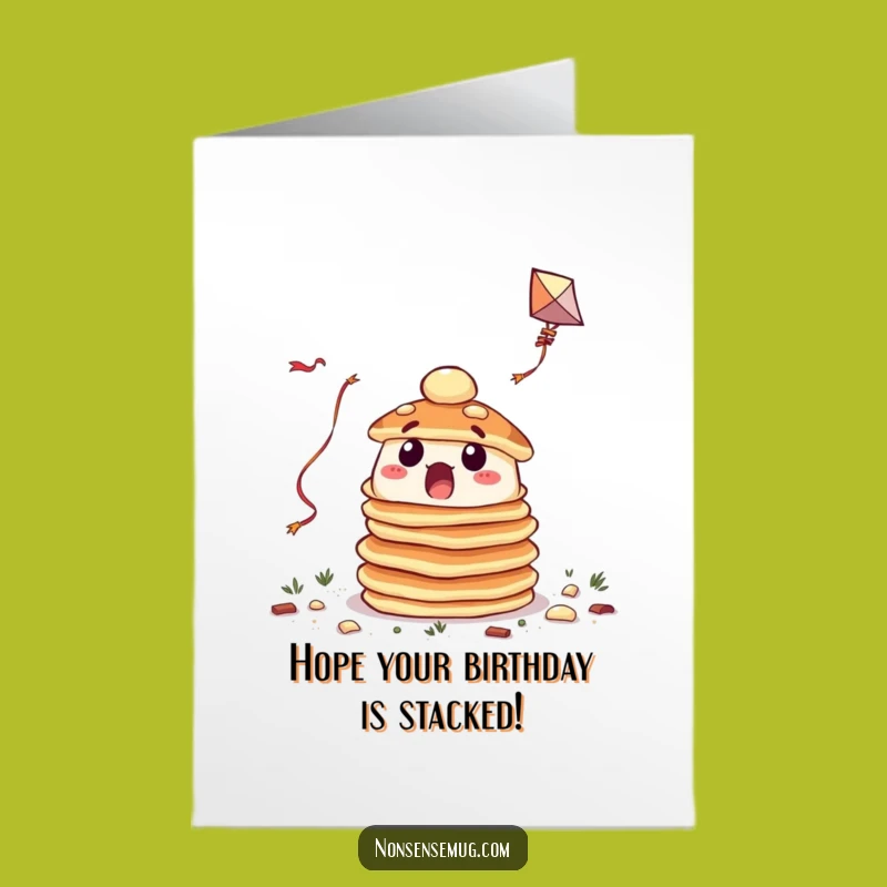 Free Printable Birthday Card: Funny Pancake Kite Fail - Hilarious Downloadable Gift