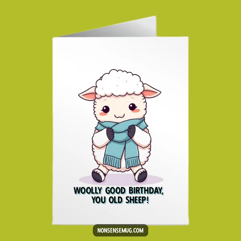 Free Printable Funny Sheep Knitting Birthday Card - Hilarious DIY Downloadable Gift