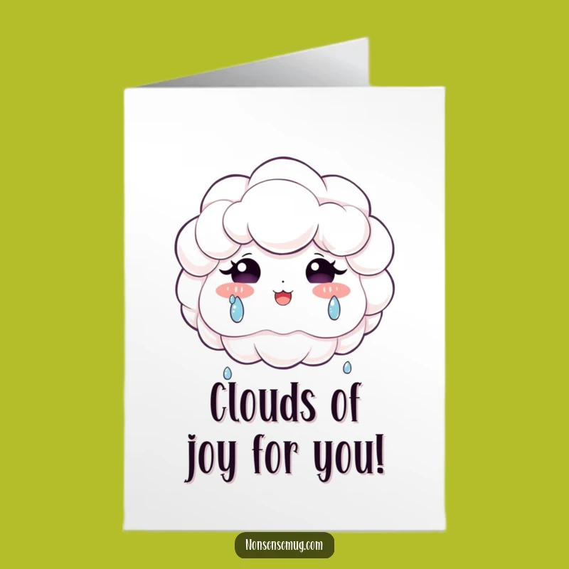 Free Printable Congrats Card: Joyful Cloud Tears Funny Downloadable