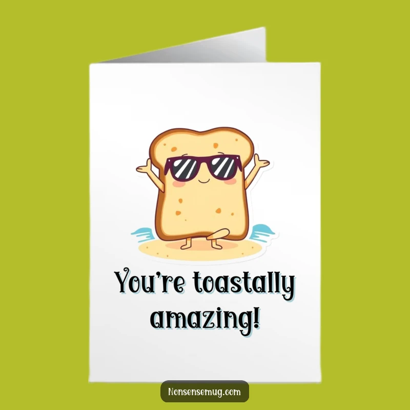 Free Printable Congrats Card: Chill Toast Yoga Beach Victory Downloadable Gift