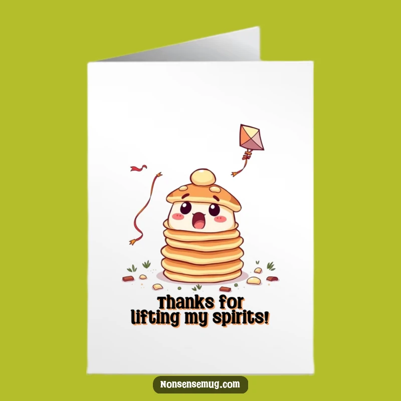 Free Printable Thank You Card: Pancake Kite Fail - Funny Downloadable Gratitude