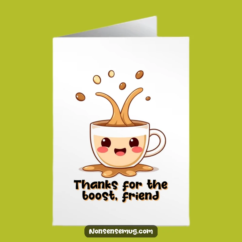 Free Printable Coffee Thank You Card - Glee Spill Downloadable