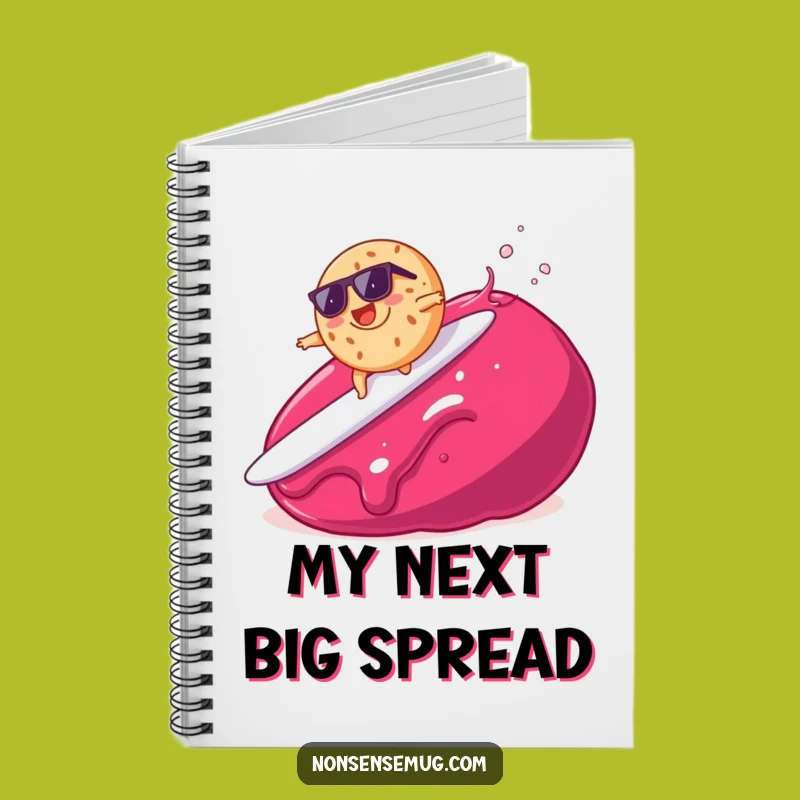 Funny Bagel Surfing Jam Notebook - Doodle Your Way Through Breakfast Ideas