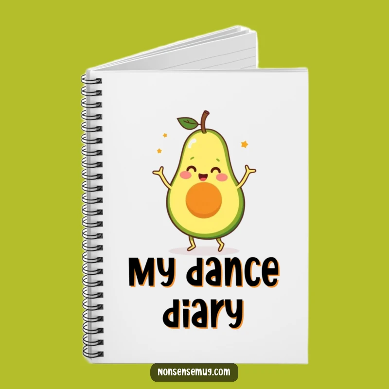 Funny Happy Avocado Dance Notebook: Jot Down Ideas with Hilarious Flair