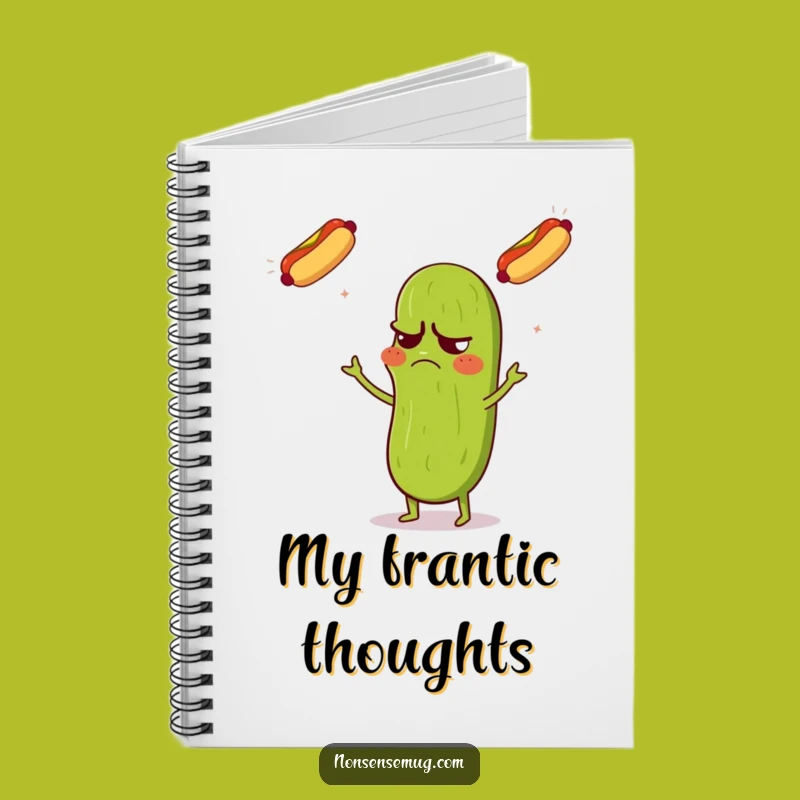 Funny Pickle Juggling Notebook: Grumpy Journal - Lined Pages - Great Funny Gift