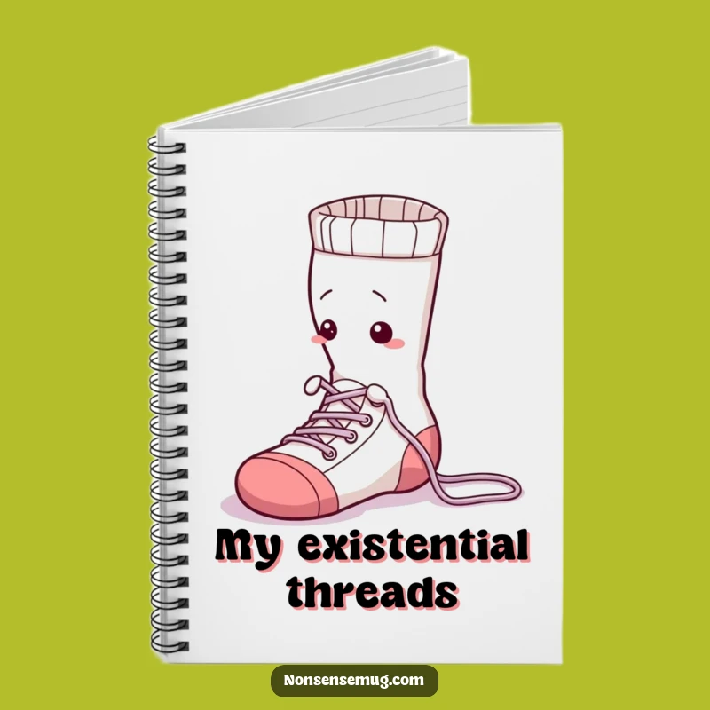 Funny Sock Tying Notebook - Journal Your Laundry Day Adventures