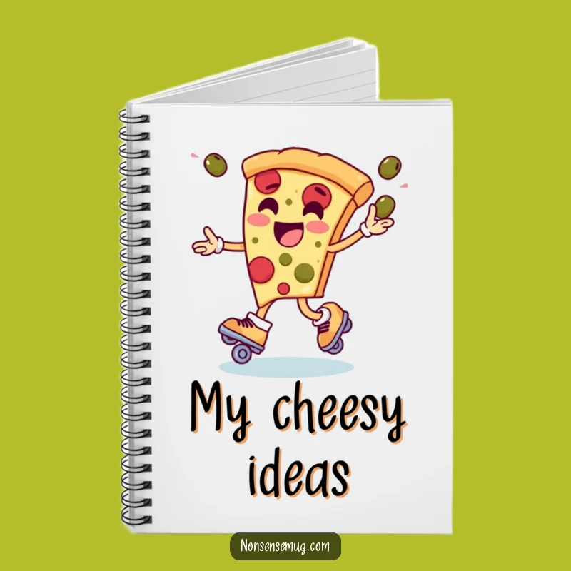Funny Pizza Skate Ideas Notebook - Write & Roll!