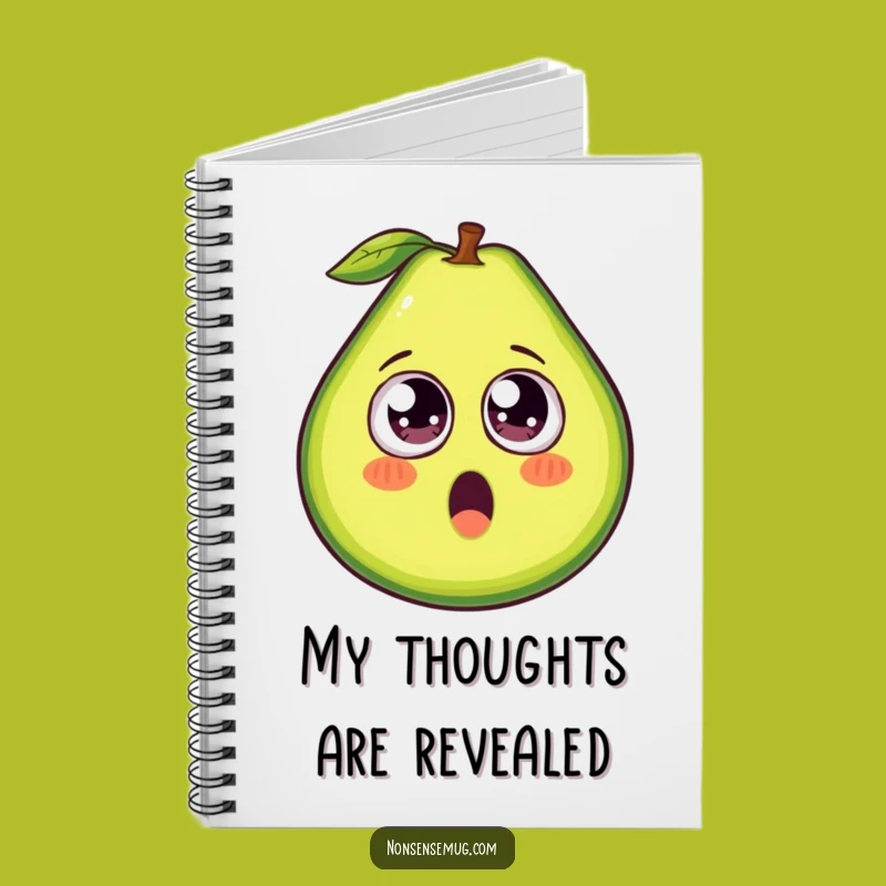 Funny Avocado Googly Eyes Notebook - Hilarious Journal for Notes and Recipes