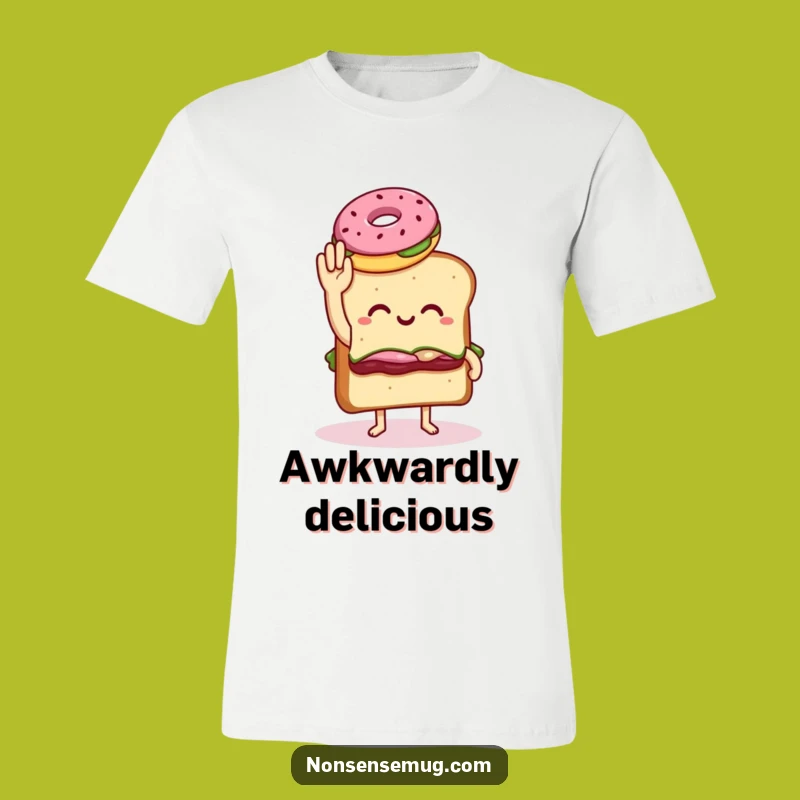 Funny Sandwich Donut T-Shirt: Wearable Humor for Awkward Moments