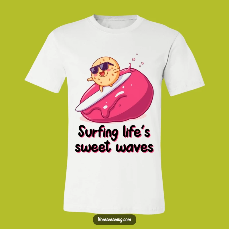 Funny Bagel Surfing Jam T-Shirt - Cool Breakfast Apparel for Food Lovers