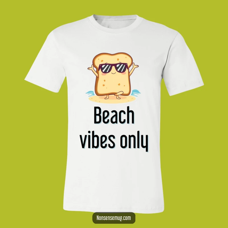 Funny Yoga Toast T-Shirt: Beach Zen Master Tee, Great Gift