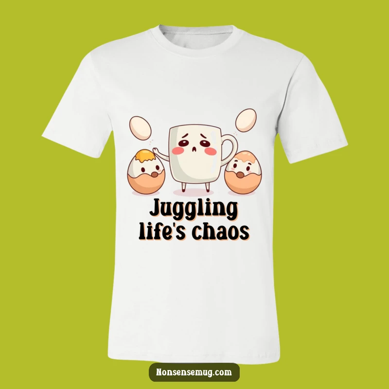 Funny Bewildered Coffee Mug T-Shirt - Hilarious Juggling Gift
