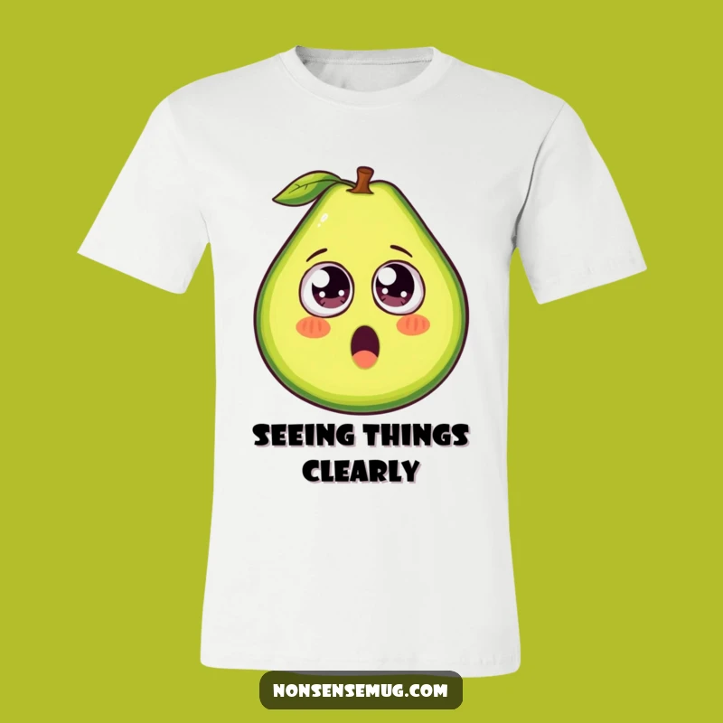 Funny Avocado Googly Eyes T-Shirt - Quirky and Hilarious Gift for Veggie Lovers