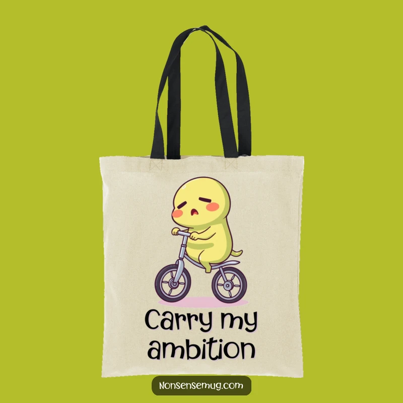 Funny Pickle Unicycle Tote Bag: Carry Your Essentials with Hilarious Grit