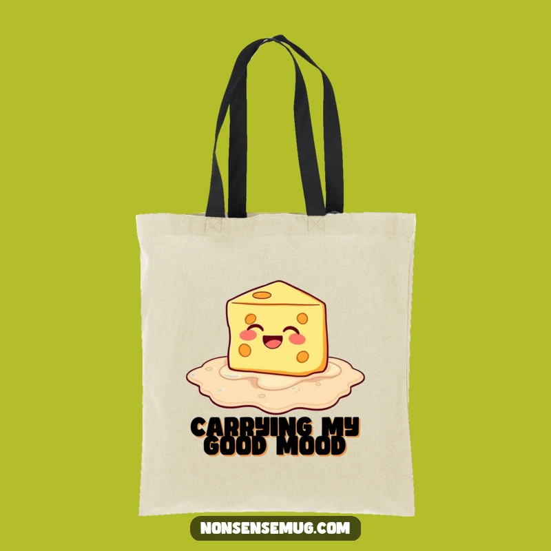 Funny Melting Cheese Tote Bag: Carry Your Humor with Cheesy Style