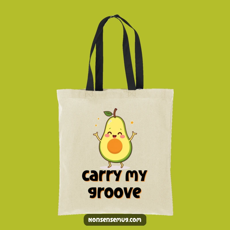 Funny Happy Avocado Dance Tote Bag: Your Go-To Hilarious Carry-All