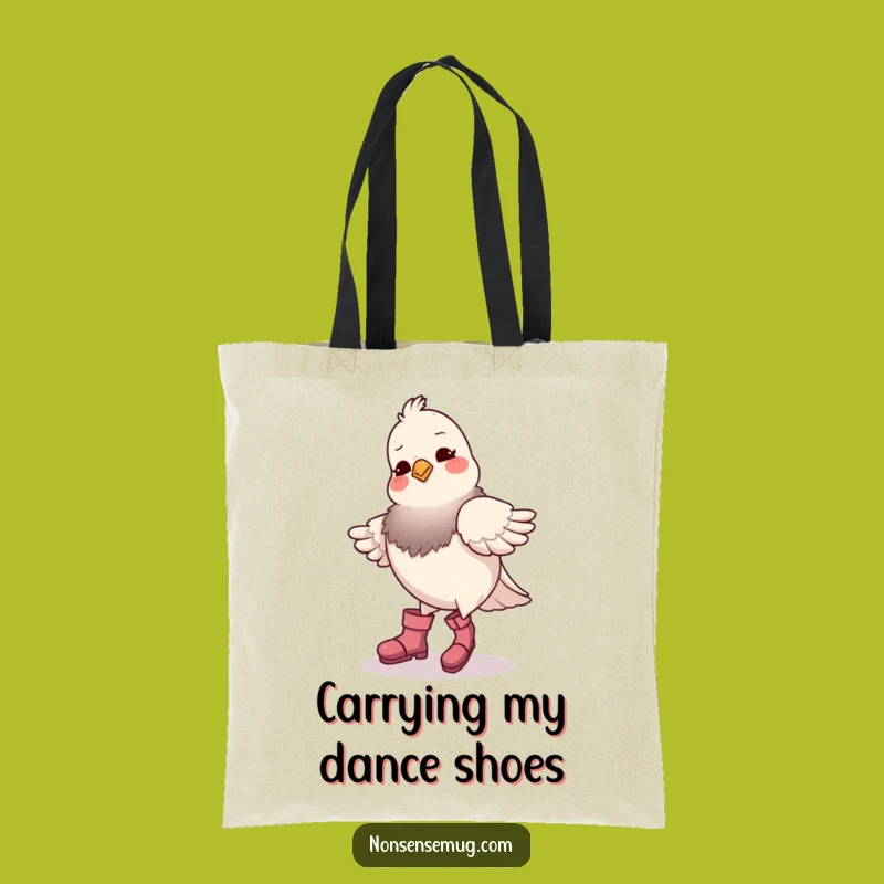 Funny Pigeon Dance Tote Bag - Spacious Humorous Bird Accessory Gift