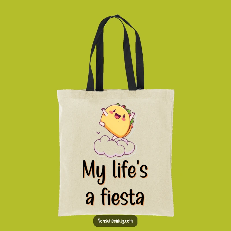 Funny Taco Backflip Tote Bag - Hilarious Accessory for Foodies