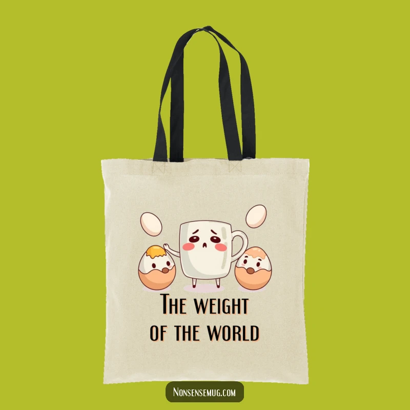 Funny Bewildered Mug Tote Bag - Hilarious Accessory for Coffee Lovers
